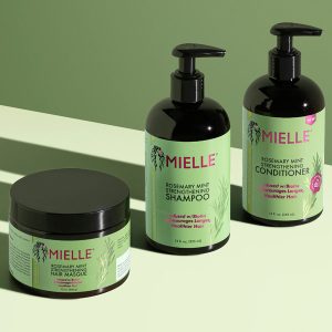 شامپو تقویت کننده و ضد ریزش مو میله [Mielle] حاوی رزماری و نعناع اصل آمریکایی