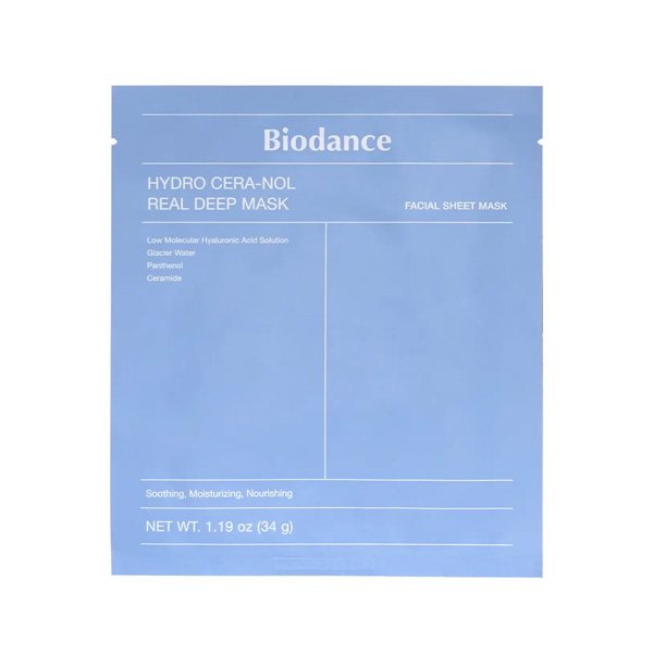 ماسک بایودنس ورقه ای هیدرا سرانول Biodance رنگ آبی