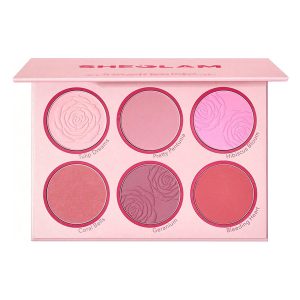 پالت رژگونه 6 رنگ شیگلم SHEGLAM مدل Floral Flush رنگ Blushing Bouquet