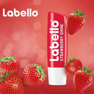 بالم لب استیکی توت فرنگی لبلو Labello Strawberry Shine