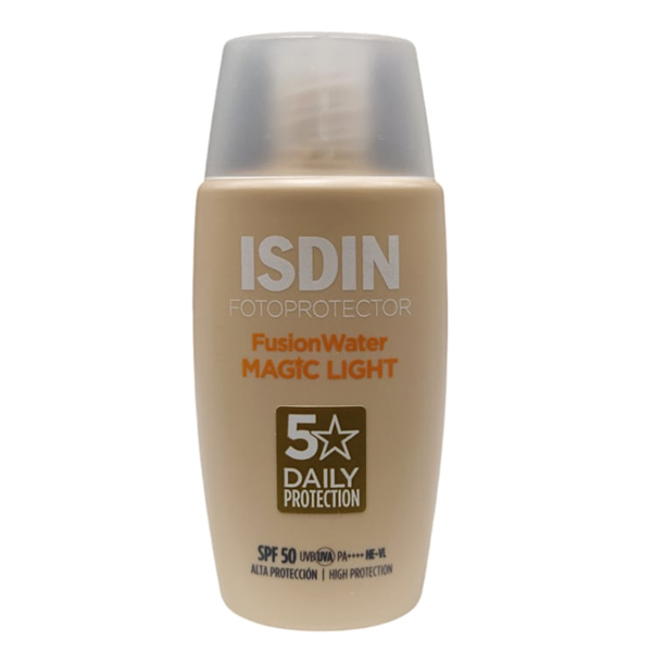 ضد آفتاب رنگی ایزدین فیوژن واتر مجیک لایت Isdin Magic Light